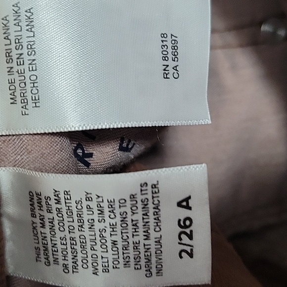 NWOT Lucky Brand Size 2 Chocolate Corduroy Trousers Flare - Picture 3 of 8